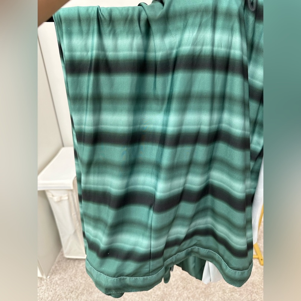 Green and Silver Embellished pre pleated Saree - Picture 6 of 7